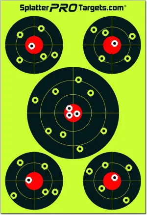 12x18 Splatter Targets. Shots Burst with a Bright Splatter Upon Impact. Instantly See Your Shots!