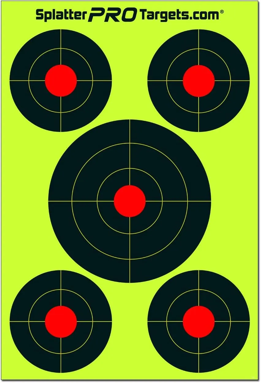 12x18 Splatter Targets. Shots Burst with a Bright Splatter Upon Impact. Instantly See Your Shots!