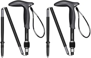 2-Pack Foldable Trekking Poles, Ultra-Light Carbon Fiber Material, Outdoor Backpacking Walking Sticks, for Men and Women