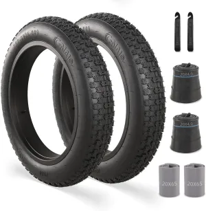20x4.0 Inch Fat Tire: Fit for Ebike Mountain Bicycle - Puncture-Resistant and Wear-Resistant All-Terrain Folding Electric MTB Tire, Suitable for Off-Road Gravel Roads and Urban Roads