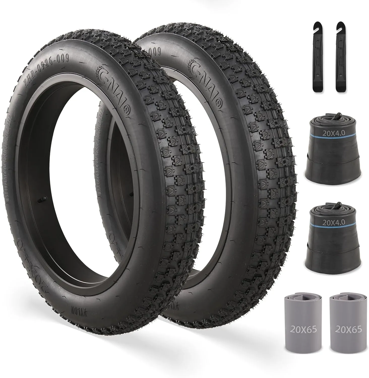 20x4.0 Inch Fat Tire: Fit for Ebike Mountain Bicycle - Puncture-Resistant and Wear-Resistant All-Terrain Folding Electric MTB Tire, Suitable for Off-Road Gravel Roads and Urban Roads
