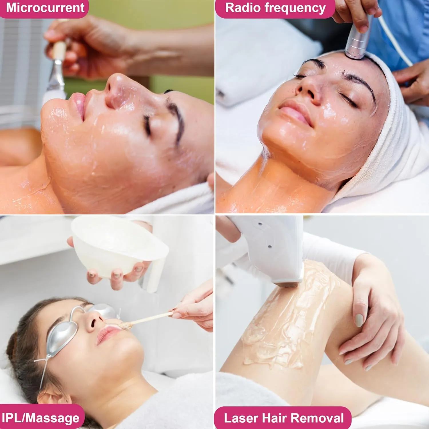 2.5L Large Conductive Gel for Microcurrent Facial Device, Radio Frequency Laser Hair Removal Cooling Gel, Sulfate & Phthalate-Free, Sodium Hyaluronate, Ceramide AP for Skin Soothing Hydrating