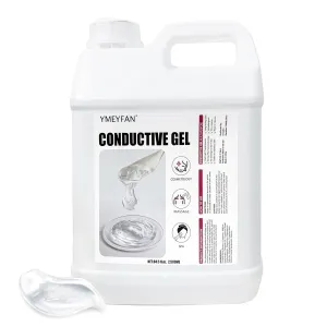 2.5L Large Conductive Gel for Microcurrent Facial Device, Radio Frequency Laser Hair Removal Cooling Gel, Sulfate & Phthalate-Free, Sodium Hyaluronate, Ceramide AP for Skin Soothing Hydrating
