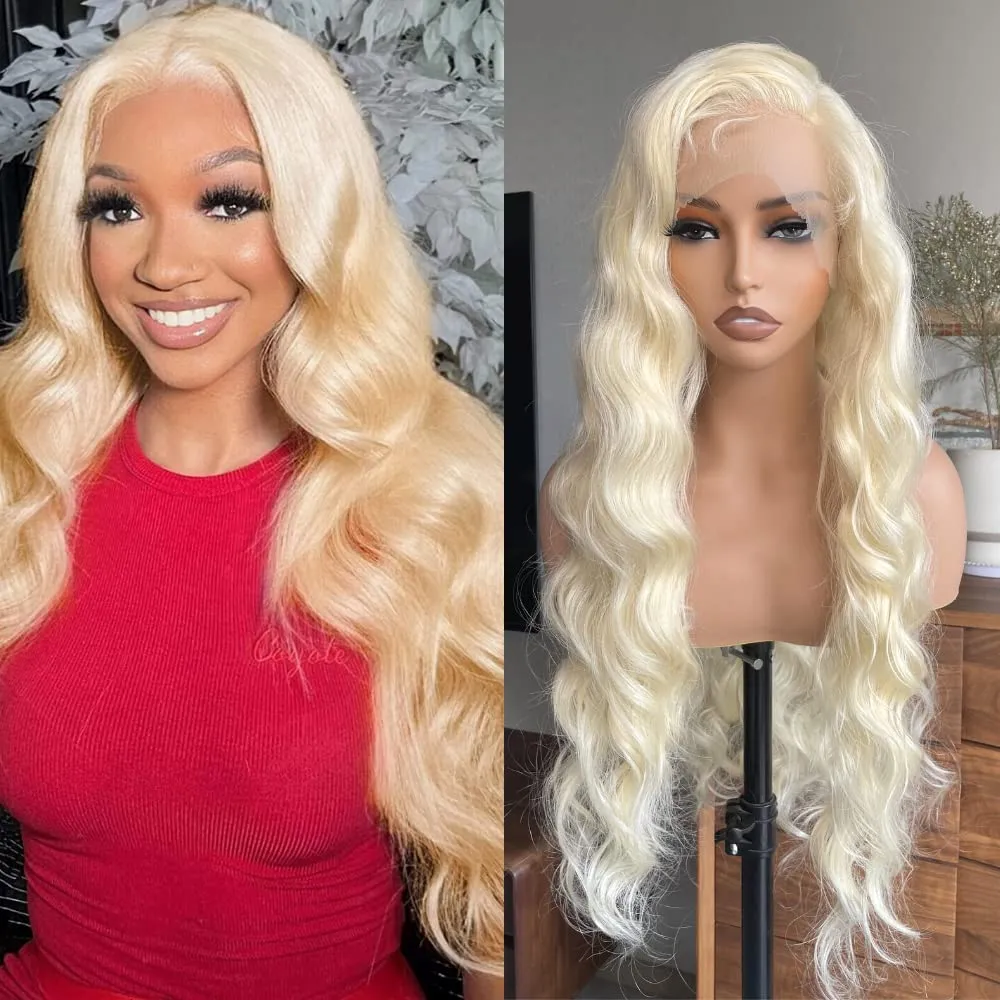 32 Inch 613 Synthetic Lace Front Wig Long Blonde Wig Glueless13x6 Lace Front Blonde Wigs For Black Women Loose Wave HD Lace Front Wigs Pre Plucked With Baby Hair
