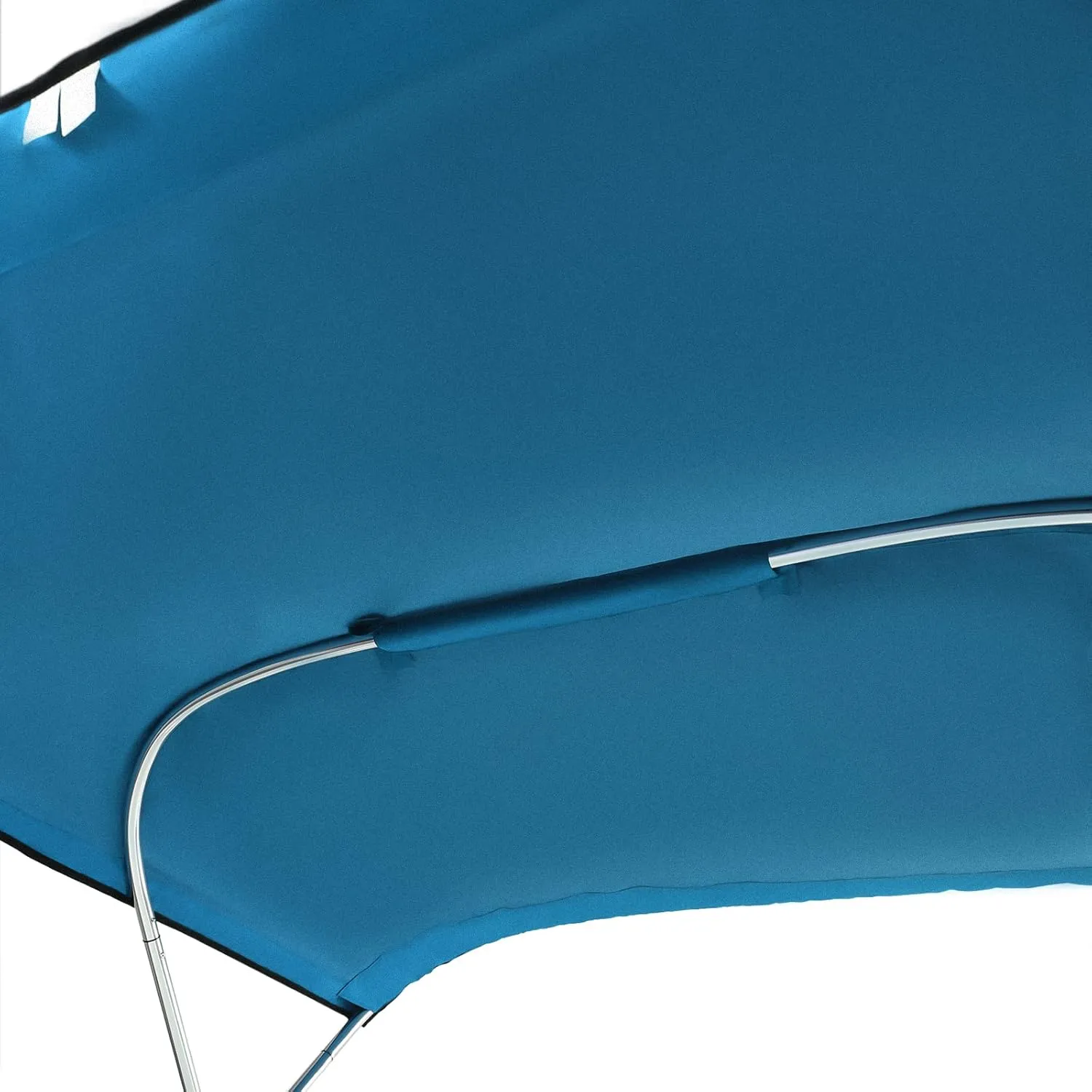 46 "High Boat Canopy Heavy-Duty Bimini Tops Cover for Boats Waterproof Sun Shade Boat Cover with Aluminum Alloy Frame and Adjustable Windproof Straps (Blue, 67"-72" W)