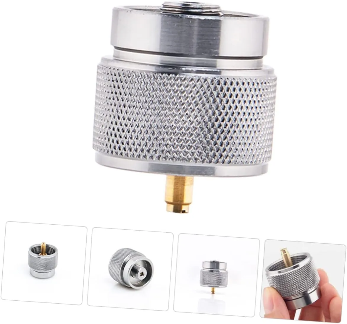 4pcs Gas Tank Adapter Easy Install Propane Gas Converter Outdoor Cooking Essential