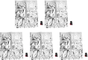 5 Pcs Camping Water Containers,Emergency Water Jugs Bags Collapsibles Portable Emergency Water Bags for Outdoor Hiking Camping Fishing nsulation Drinking Water Storage Bag(15L)