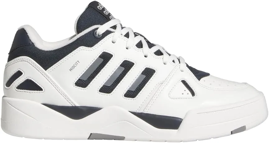 adidas Mens Midcity Low Lace Up Sneakers Shoes Casual - White