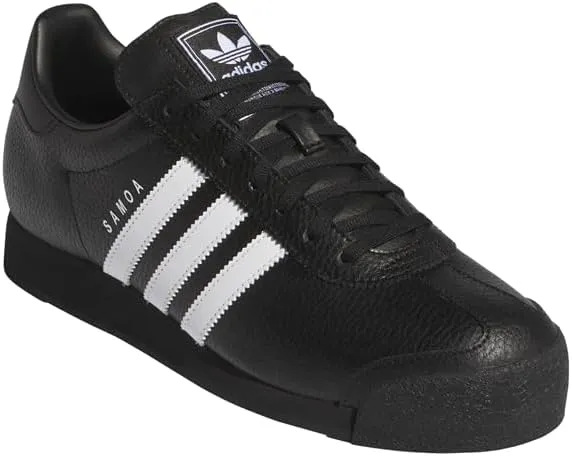 adidas Mens Samoa Lace Up Sneakers Shoes Casual - Black