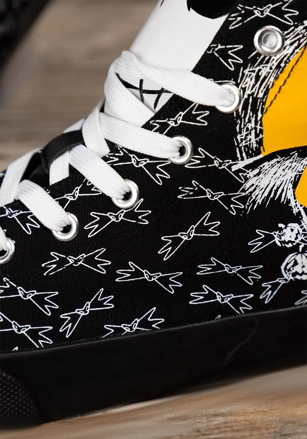 Adult Nightmare Before Christmas Jack Skellington Shoes | Officially Licensed Disney High Top Unisex Sneakers