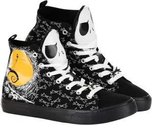 Adult Nightmare Before Christmas Jack Skellington Shoes | Officially Licensed Disney High Top Unisex Sneakers