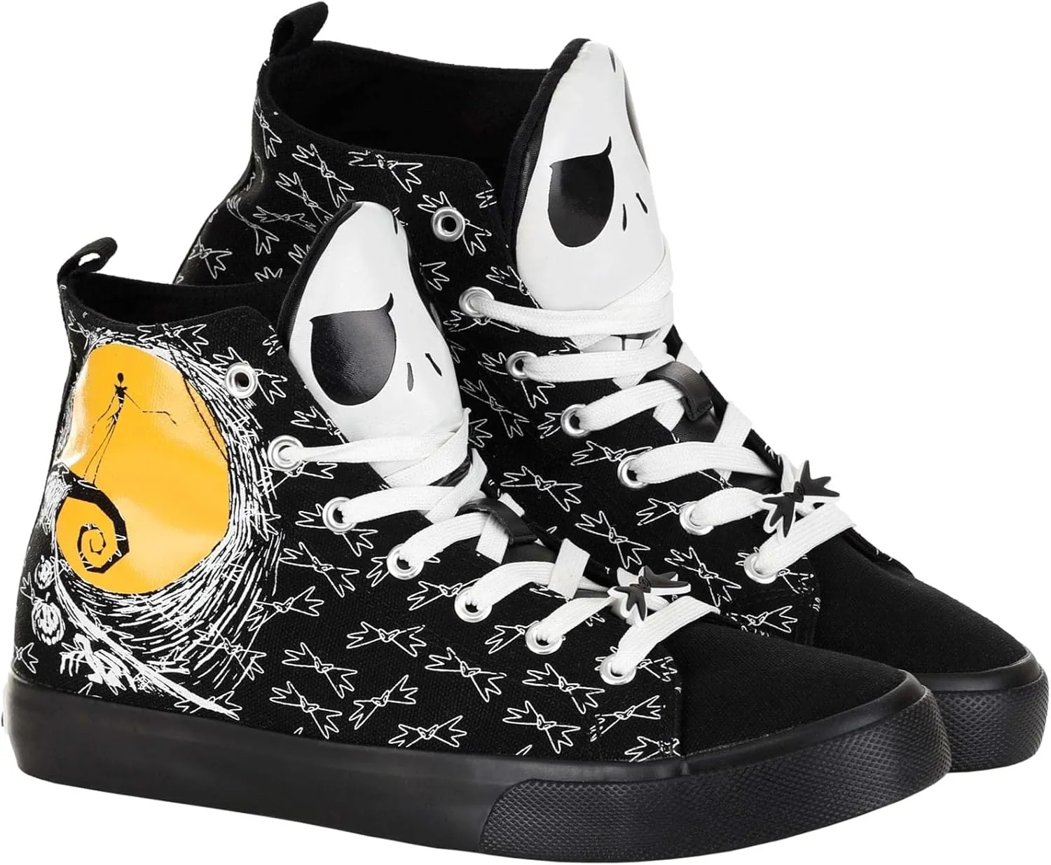 Adult Nightmare Before Christmas Jack Skellington Shoes | Officially Licensed Disney High Top Unisex Sneakers