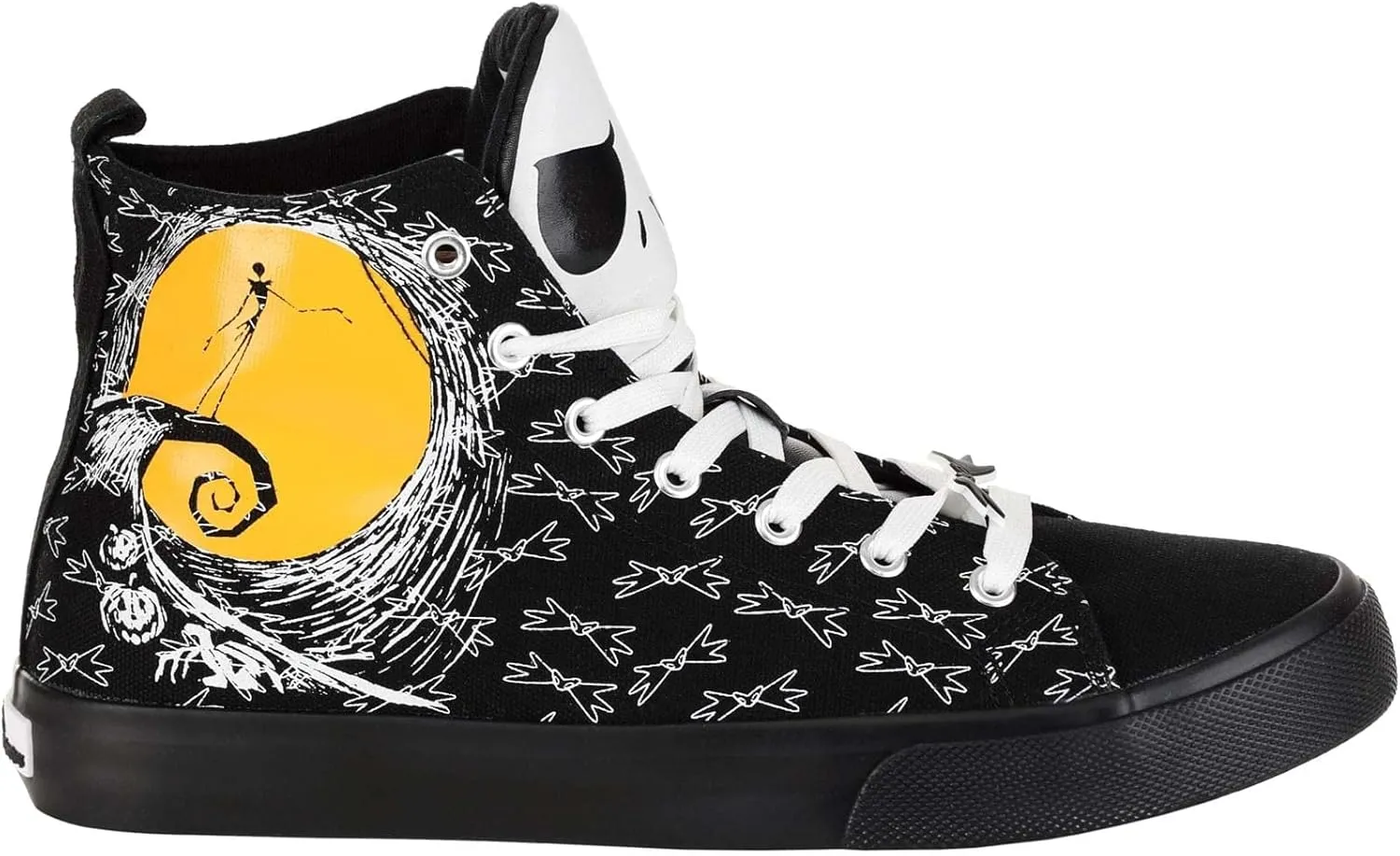 Adult Nightmare Before Christmas Jack Skellington Shoes | Officially Licensed Disney High Top Unisex Sneakers