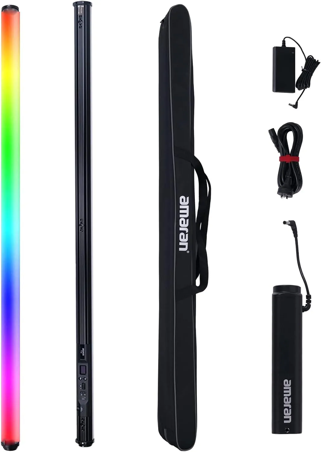 Aputure Amaran T4C RGBWW LED Tube Light,Bi-Color 2500K to 7500K,Support APP and DMX Control (T4C 40W 47.2Inch/120cm)