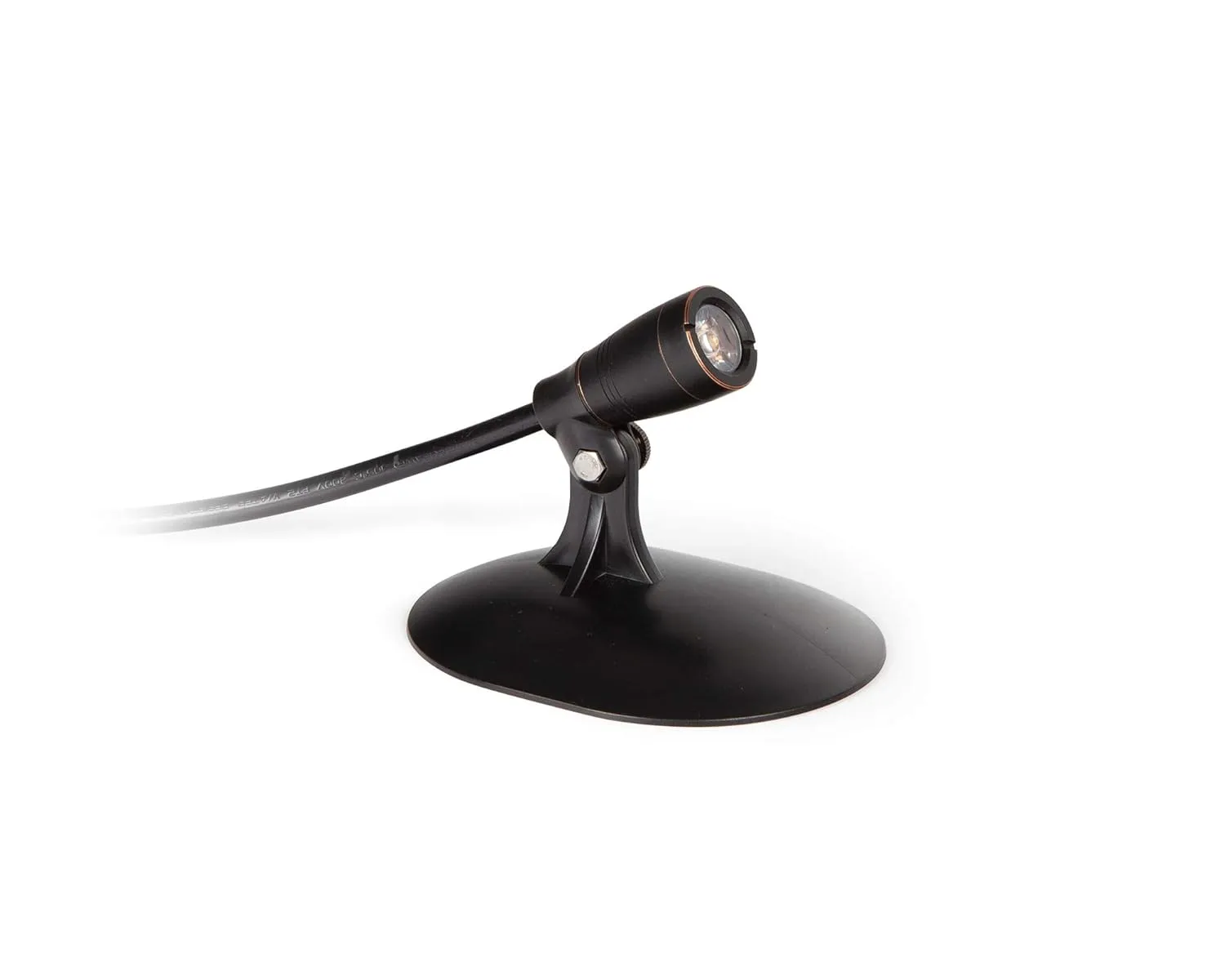 Atlantic Water Gardens 2Watt Underwater LED Pond Light Warm White - 20 Ft Power Cord, Oil Rubbed Bronze Finish