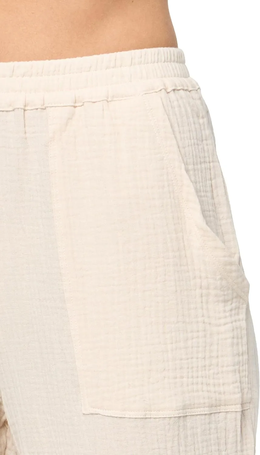 Barefoot Dreams Women's Malibu Collection Sun Soaked Cropped Pant