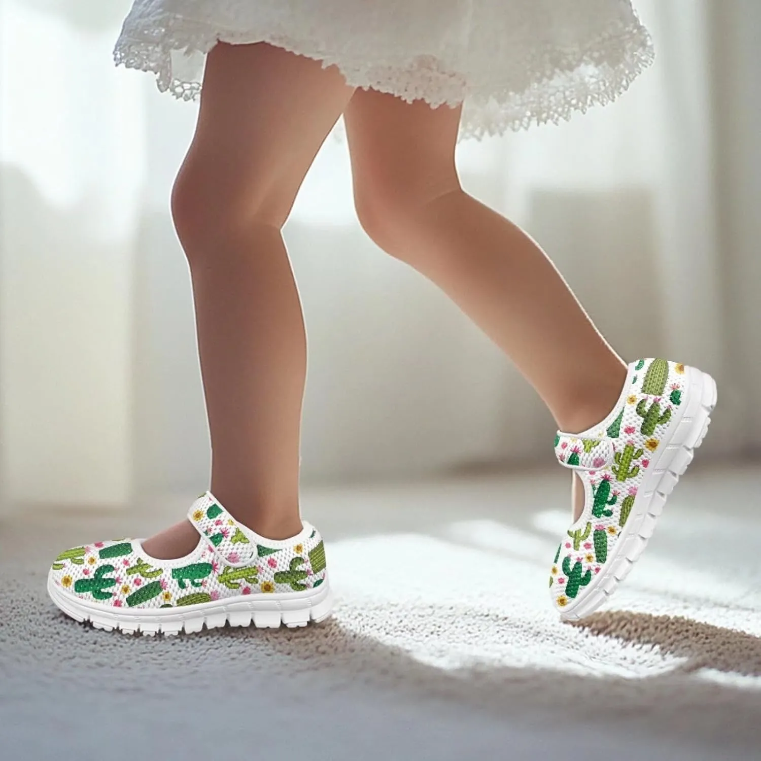 BIGCARJOB Girls Mary Janes Shoes for School Party Dance Sneakers Slip-on Mary Janes Shoes for Toddle Girls Cute Ballet Dress Shoes