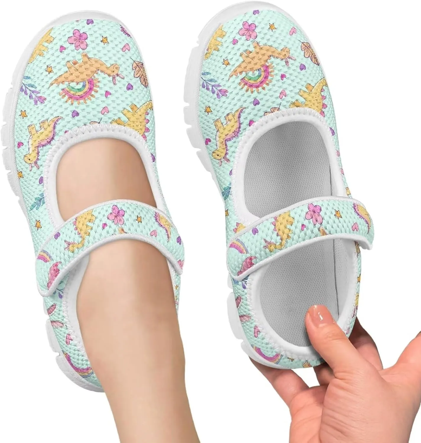 BIGCARJOB Girls Mary Janes Sneakers Little Girls Casual School Uniform Shoes Children Athletic Gym Shoes Mary Janes Shoe