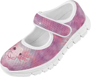 BIGCARJOB Kids Mary Janes Shoes for Toddle Girls Cute Flats Dress Shoes School Uniform Shoes for Little Girls 11-4