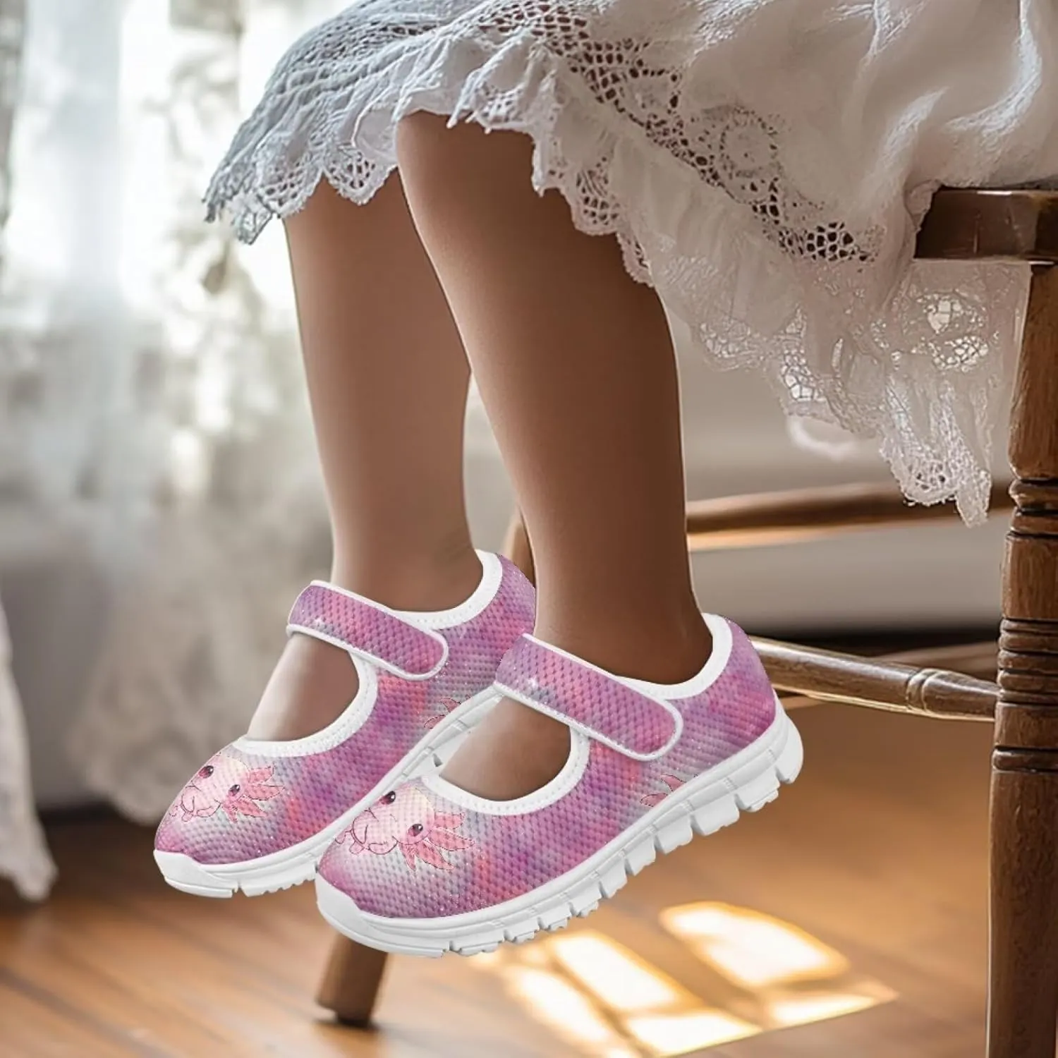 BIGCARJOB Kids Mary Janes Shoes for Toddle Girls Cute Flats Dress Shoes School Uniform Shoes for Little Girls 11-4