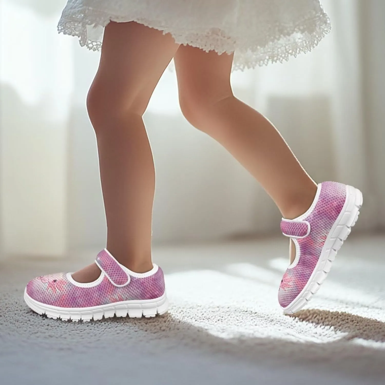 BIGCARJOB Kids Mary Janes Shoes for Toddle Girls Cute Flats Dress Shoes School Uniform Shoes for Little Girls 11-4