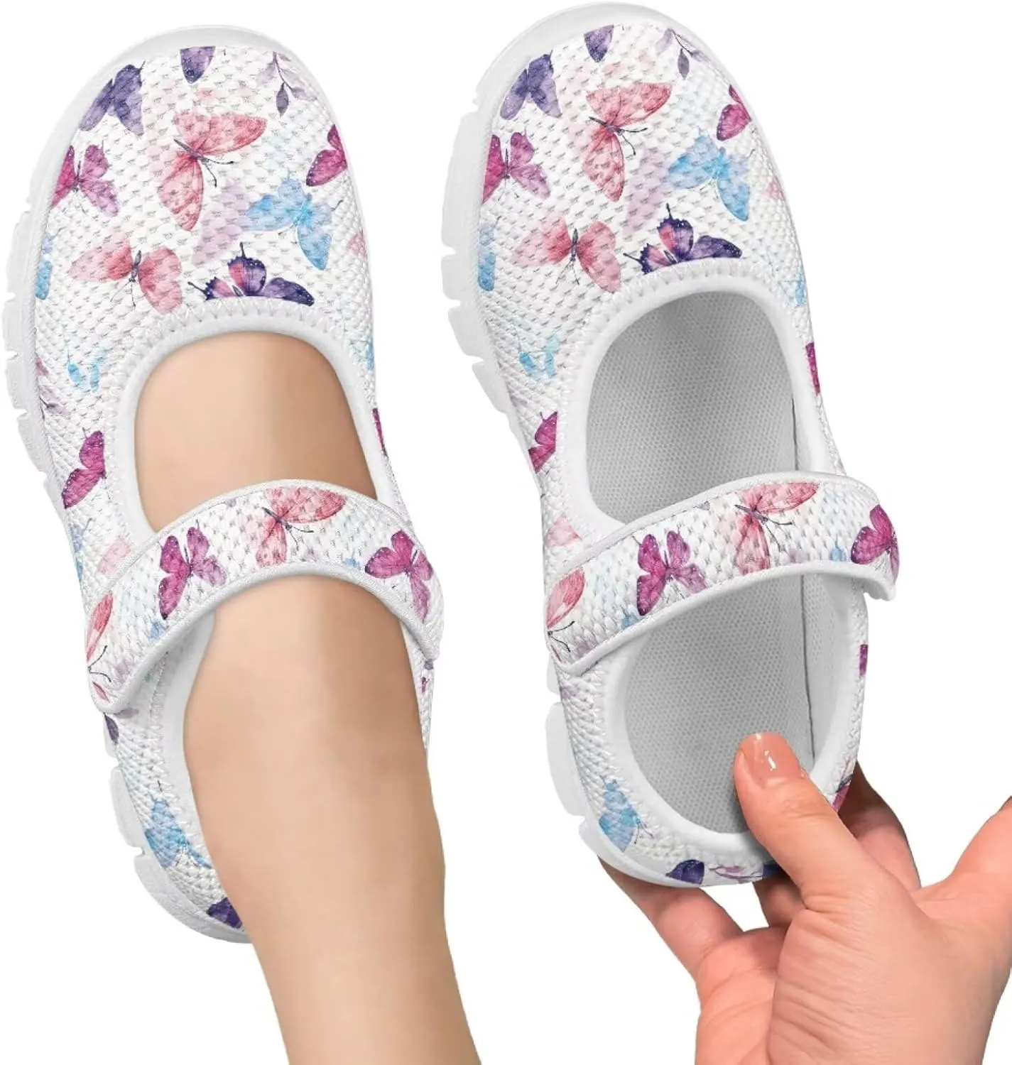 BIGCARJOB Kids Mary Janes Shoes for Toddle Girls Cute Flats Dress Shoes School Uniform Shoes for Little Girls 11-4