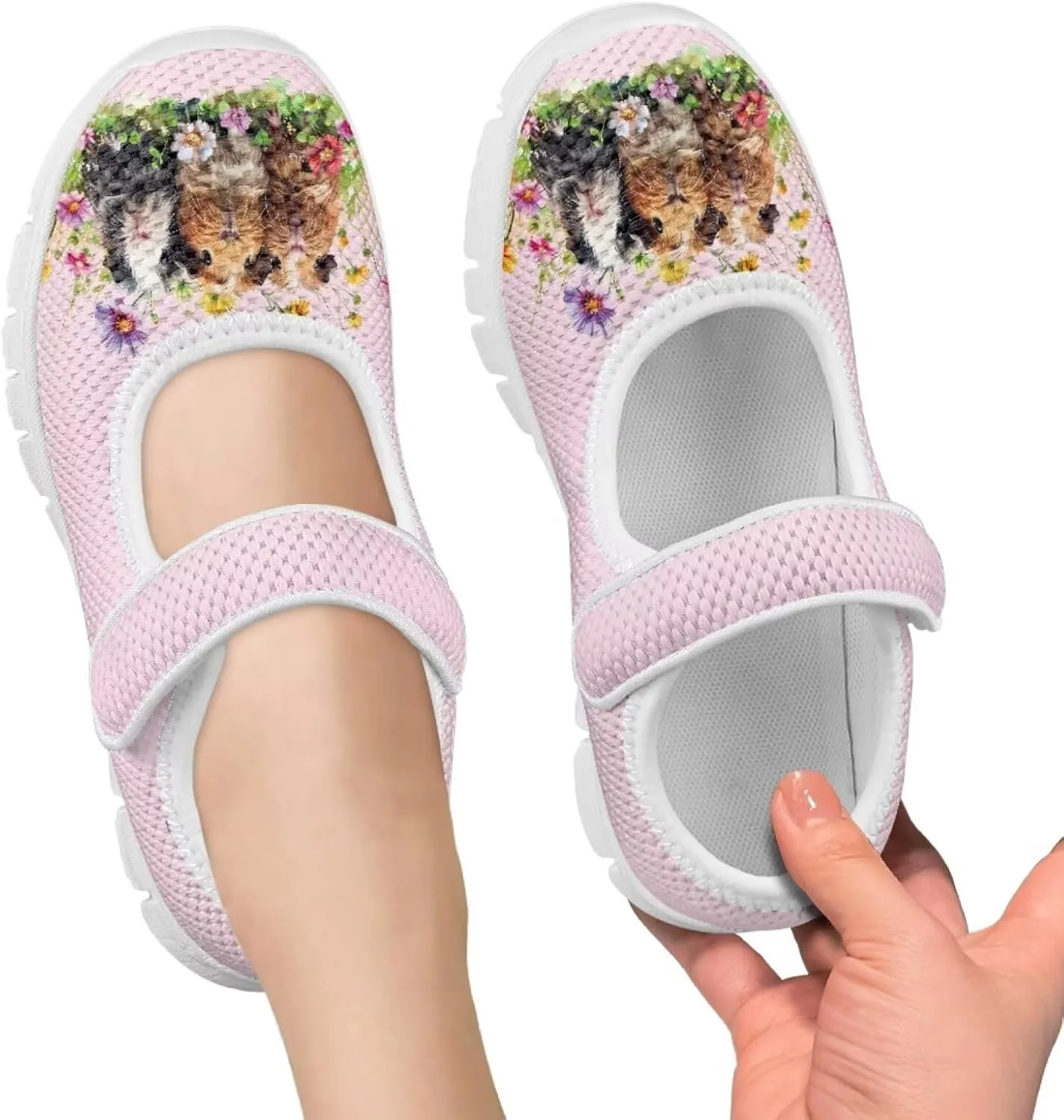 BIGCARJOB Kids Mary Janes Shoes for Toddle Girls Cute Flats Dress Shoes School Uniform Shoes for Little Girls 11-4