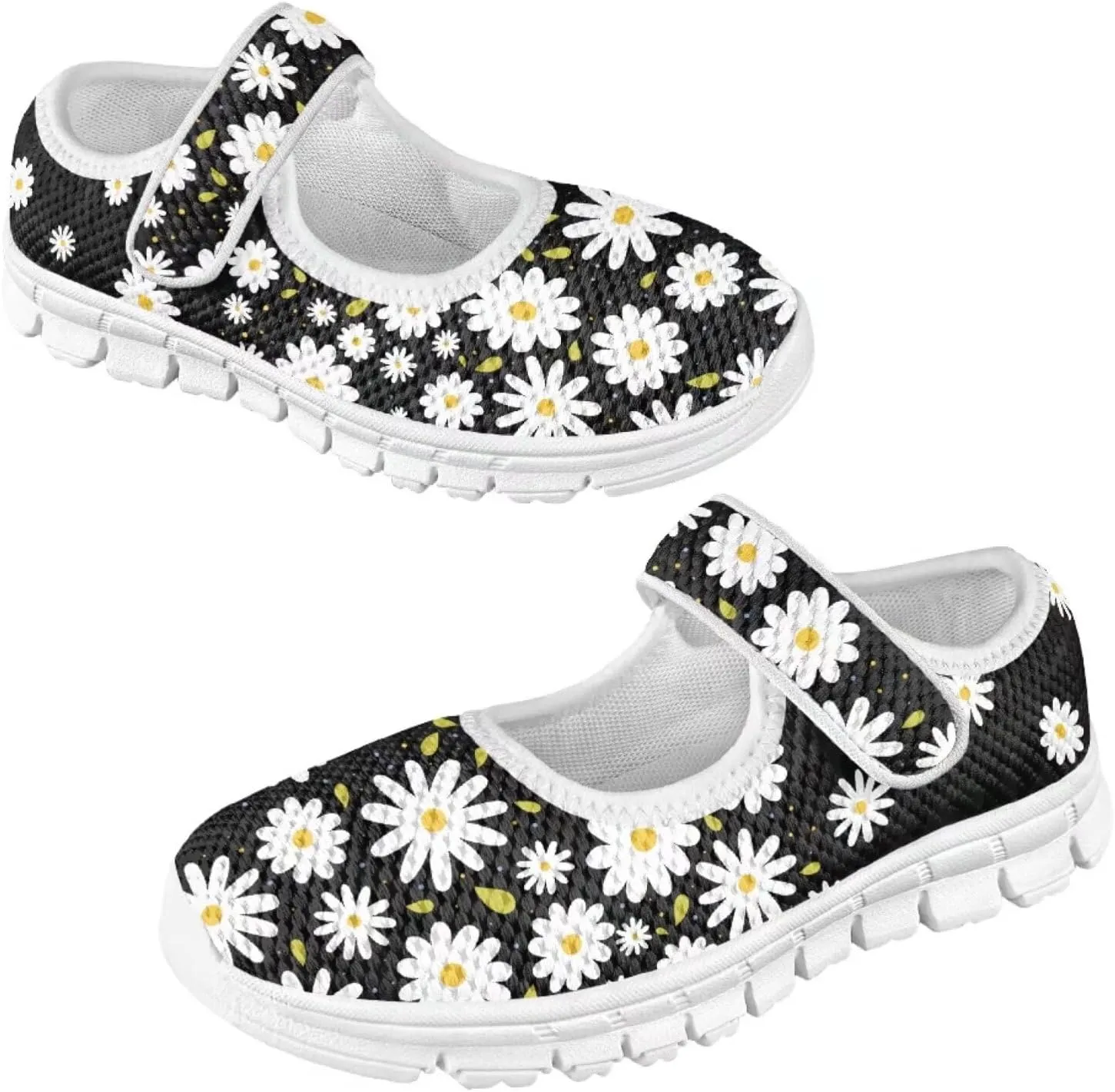 BIGCARJOB Mary Janes Shoes for Little Kids Tennis Shoes Flats Cute Ballet Dress Shoes School Uniform Shoes Athletic Gym Shoes