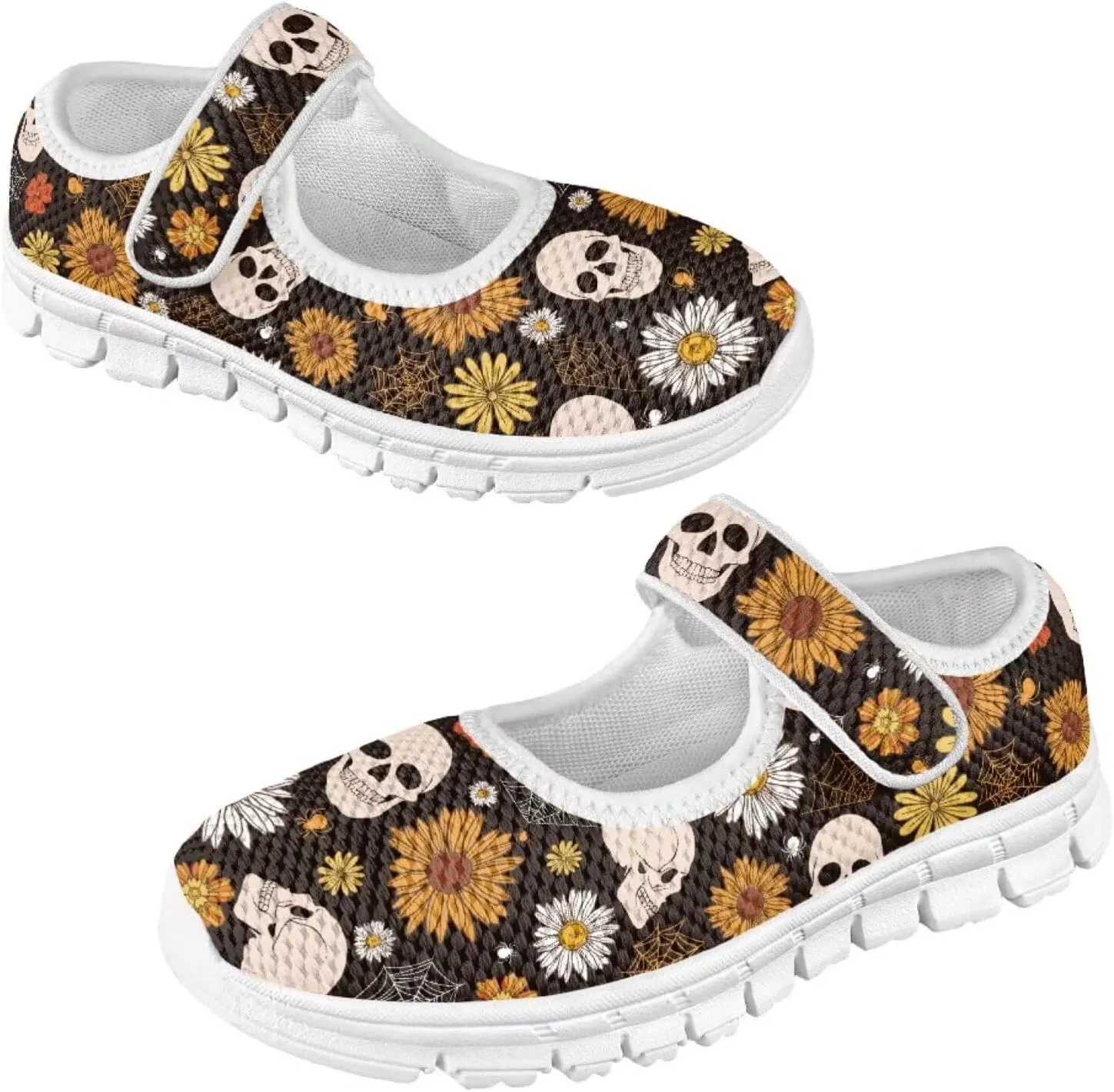 BIGCARJOB Mary Janes Shoes for Little Kids Tennis Shoes Flats Cute Ballet Dress Shoes School Uniform Shoes Athletic Gym Shoes