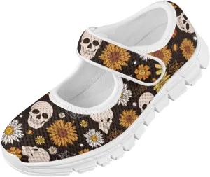 BIGCARJOB Mary Janes Shoes for Little Kids Tennis Shoes Flats Cute Ballet Dress Shoes School Uniform Shoes Athletic Gym Shoes
