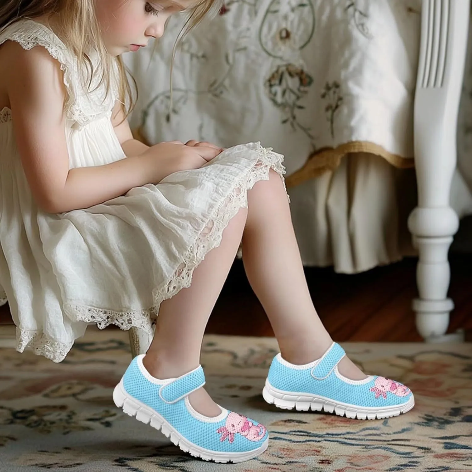 BIGCARJOB Mary Janes Shoes for Toddle Girls Cute Ballet Dress Shoes Flats Princess Shoes Little Kids School Uniform Shoes