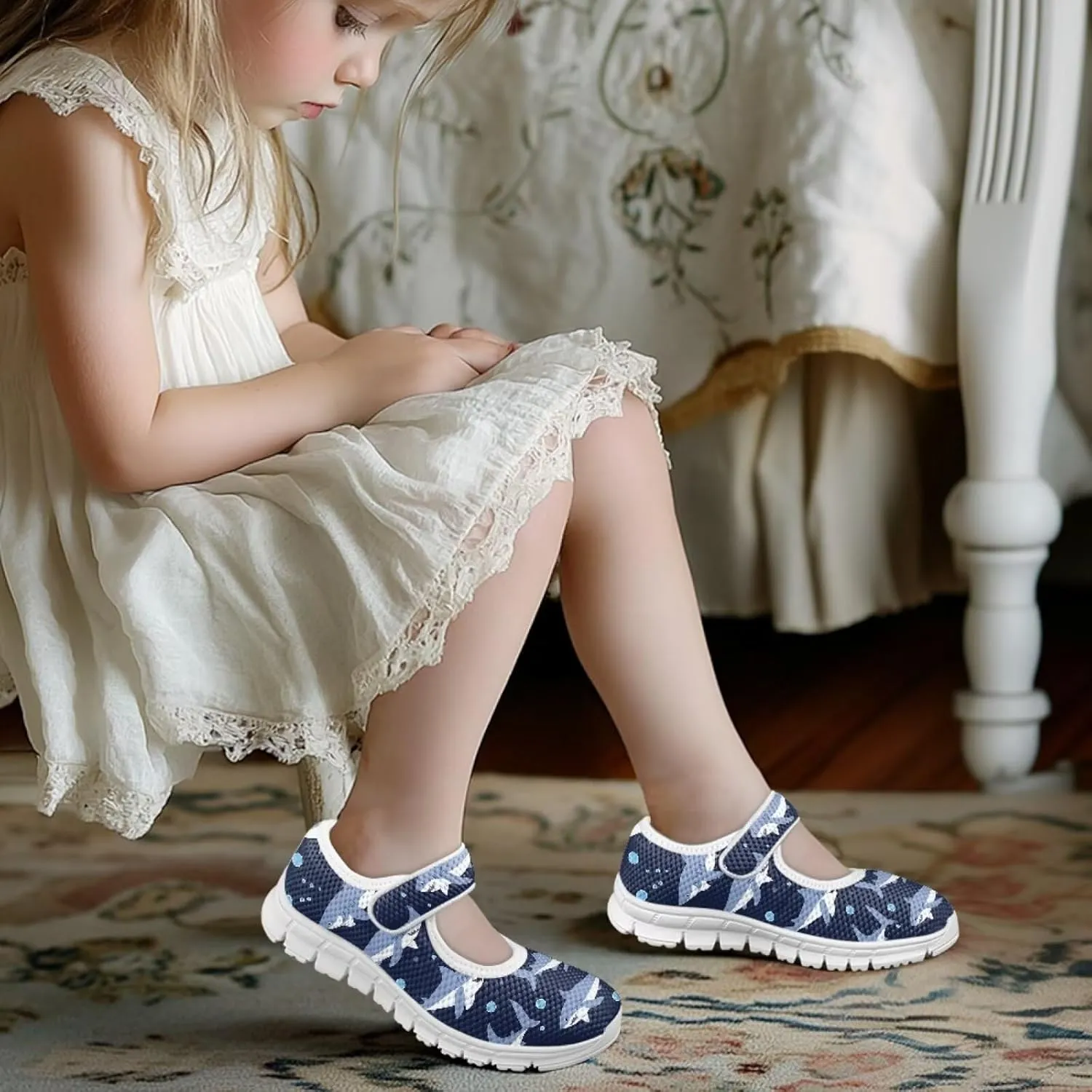 BIGCARJOB Mary Janes Shoes for Toddle Girls Cute Dress Shoes Athletic Gym Shoes Kids School Uniform Shoes