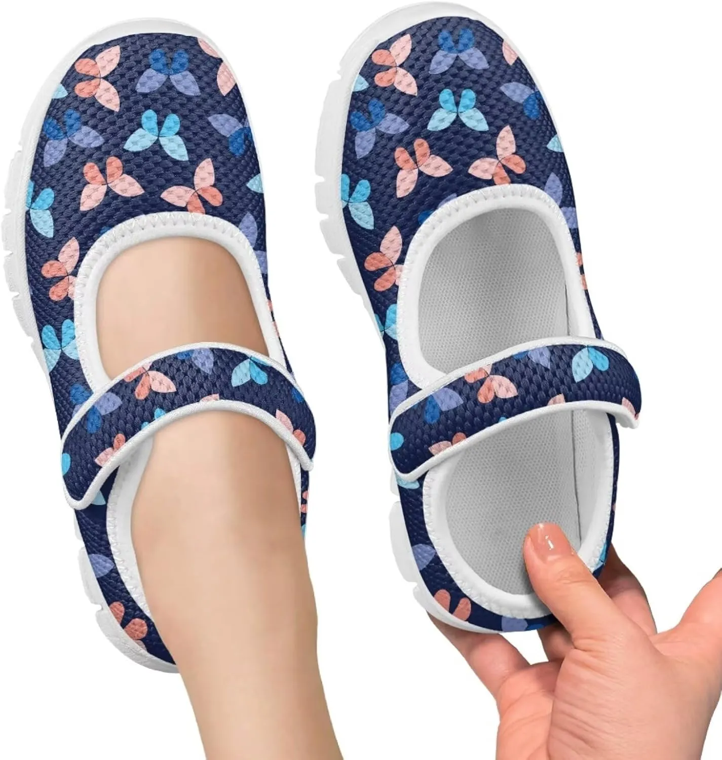 BIGCARJOB Mary Janes Shoes for Toddle Girls Cute Dress Shoes Athletic Gym Shoes Kids School Uniform Shoes