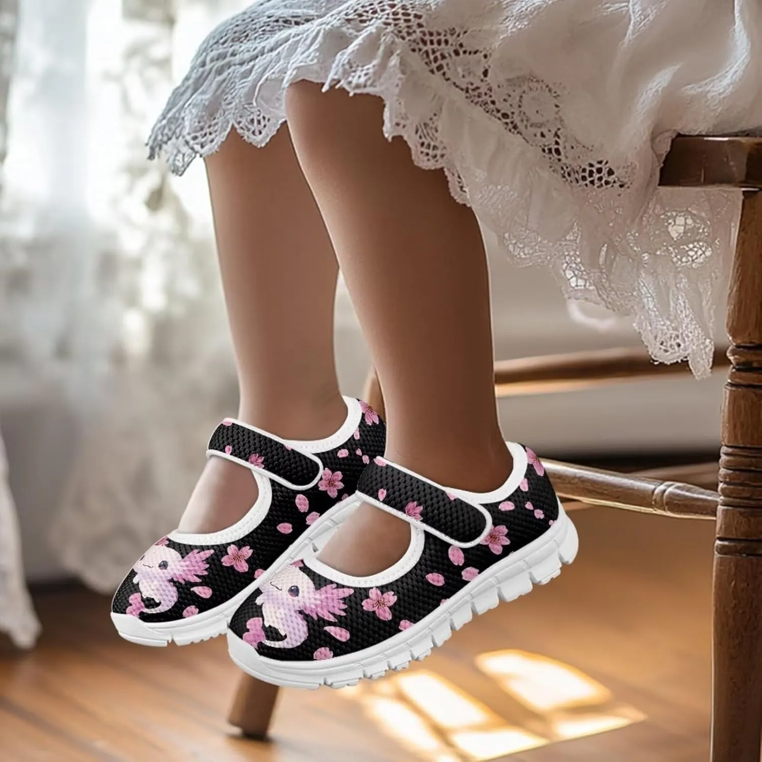 BIGCARJOB Mary Janes Shoes for Toddle Girls Cute Dress Shoes Athletic Gym Shoes Kids School Uniform Shoes
