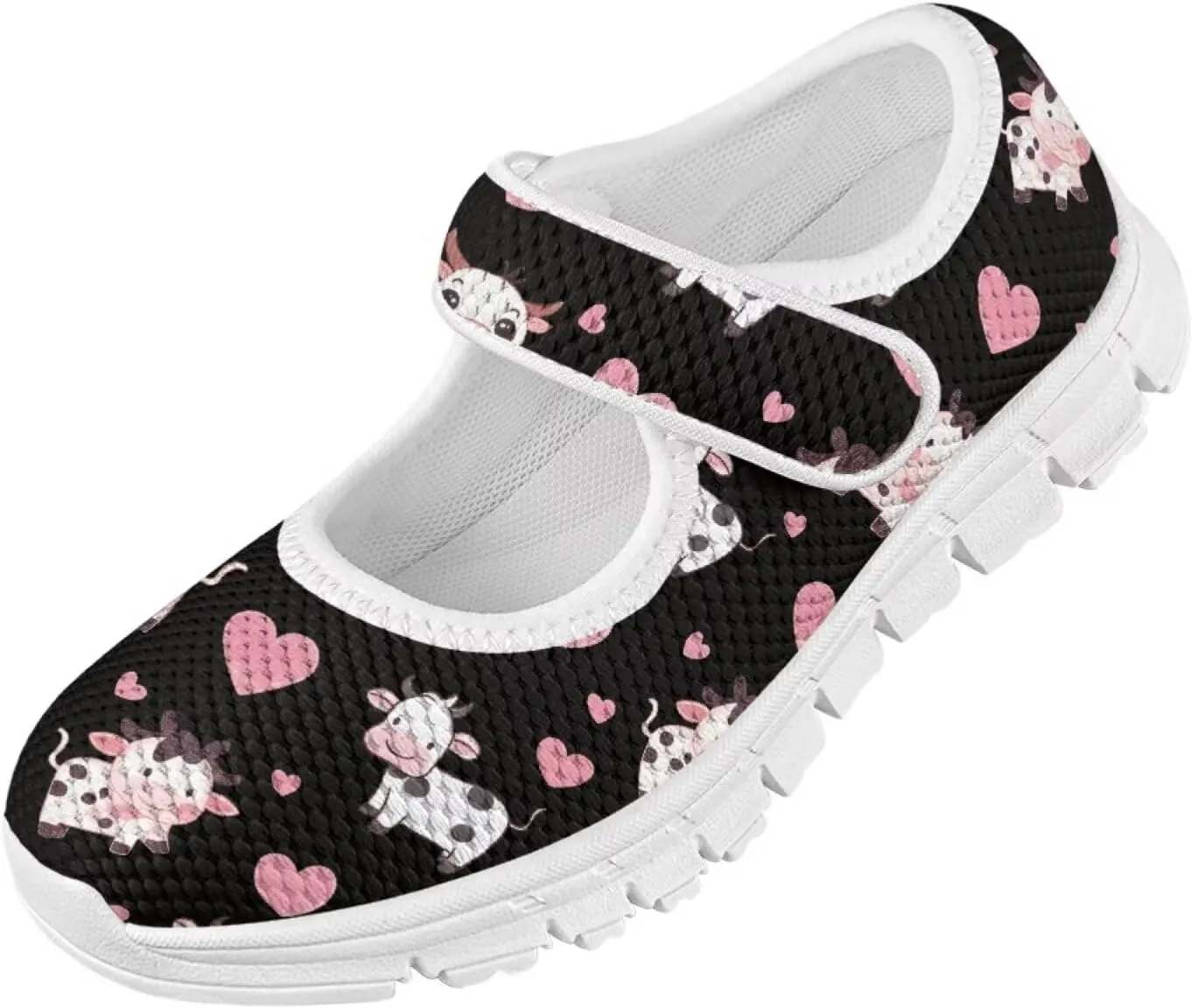 BIGCARJOB Mary Janes Sneakers for Girls Tennis Shoes School Uniform Shoes Kids Flats Walking Shoes
