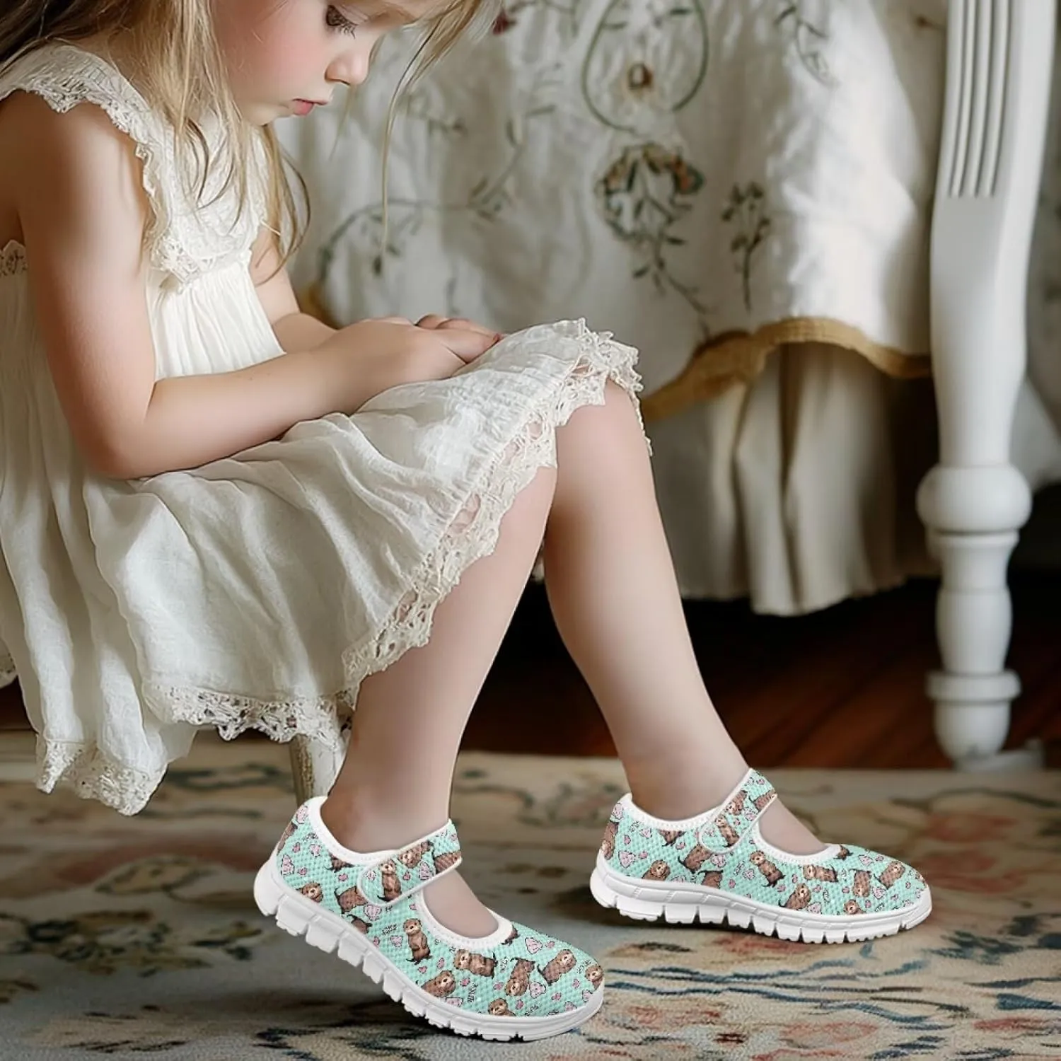 BIGCARJOB Uniform Shoes for Girls School Mary Janes Sneakers Party Dance Shoes Flats Mary Janes Shoes