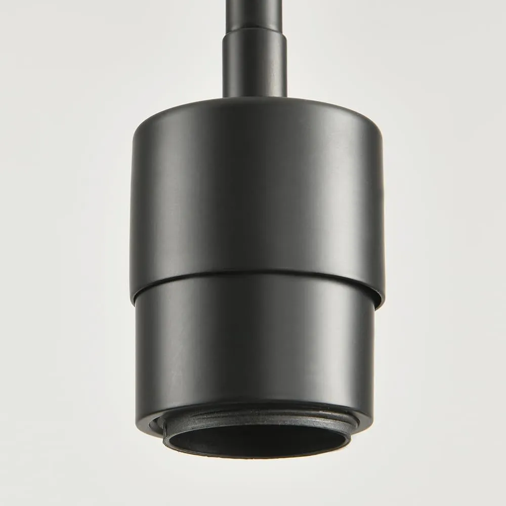 Black Pendant Lights Kitchen Island - Seeded Glass Pendant Light Fixture Multiple Stems Rods 3 Units 12 Inch 3 Units 4 Inch (1 Pack Black Seeded Downrod)