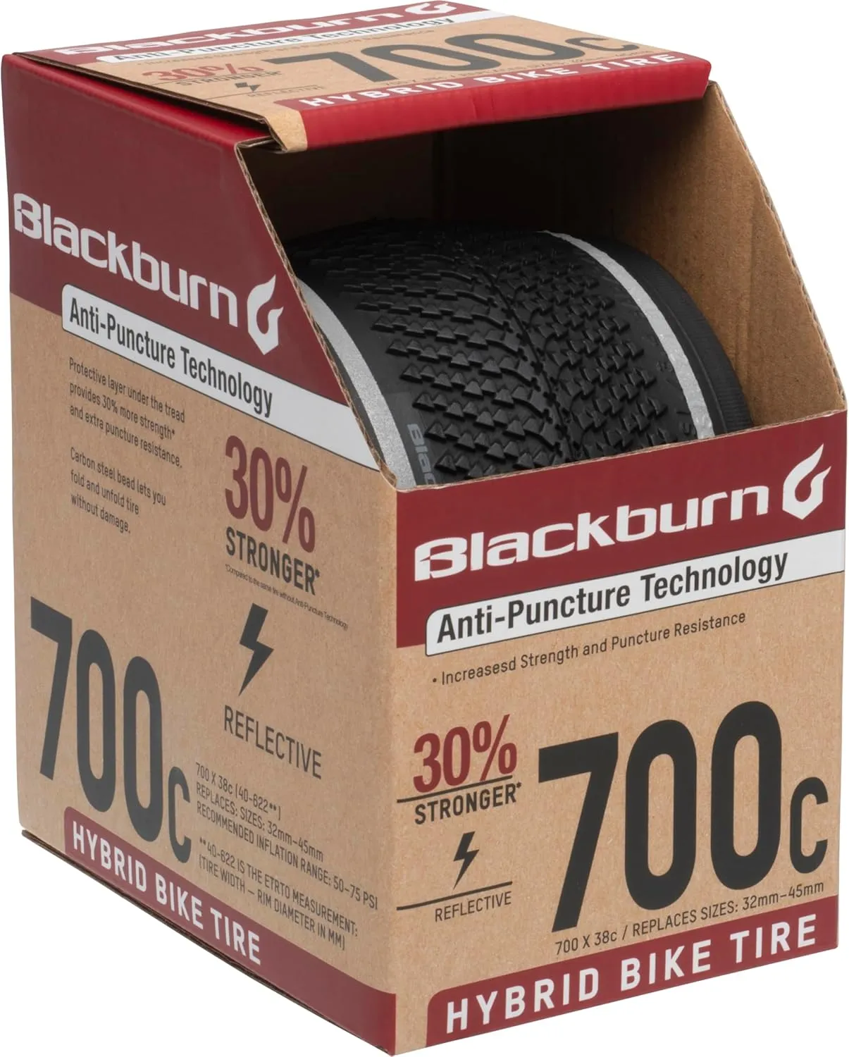Blackburn Hybrid Reflective Bike Tire 700 x 32-45mm