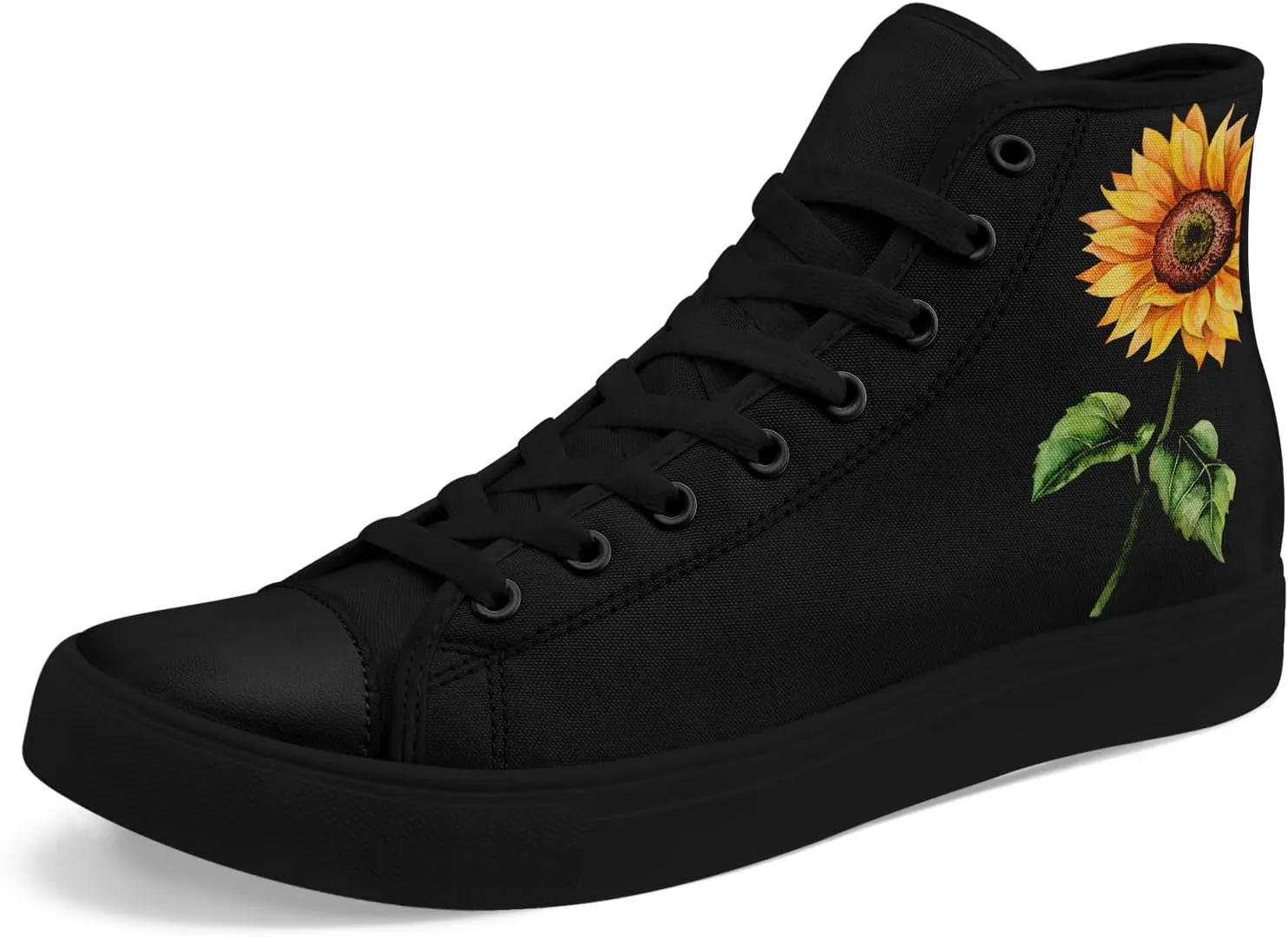 Boho High Top Canvas Shoes for Women Men Lightweight Comfortable Artistic Yoga Style Gift Lace-Up Casual Wear Sneakers
