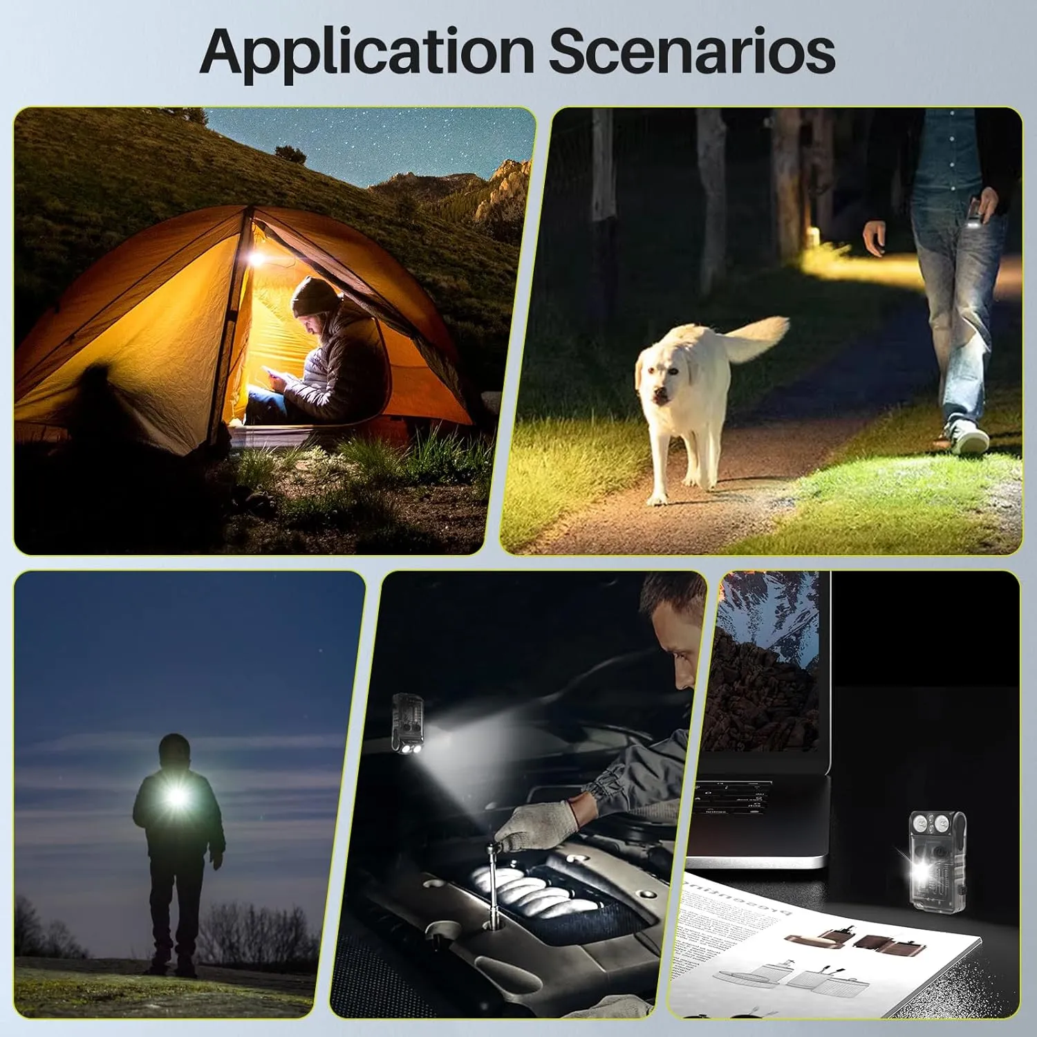 BORUIT V20 Small Flashlight EDC Flashlight with Clip,365nm UV,180°Head Swivels,Super Bright USB C Rechargeable Mini Pocket Keychain Flash Light,110DB Buzzer,with COB Light-13 Mode(Black UV Edition)