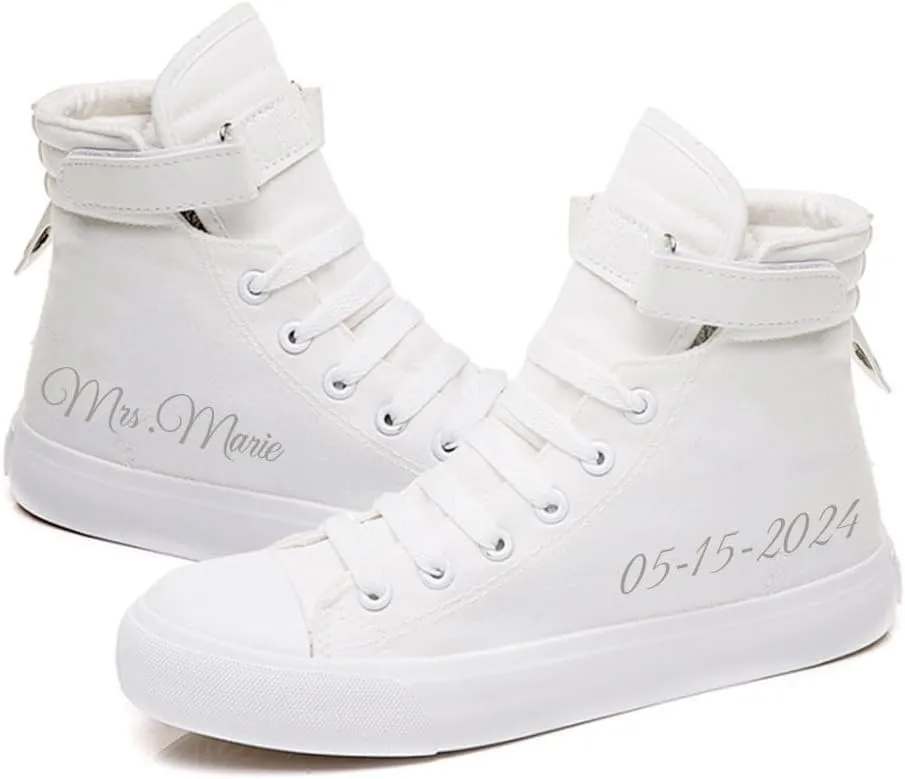 Bride Shoes Wedding Sneakers for Bride Custom Bridal Shower Gifts Wedding Shoes