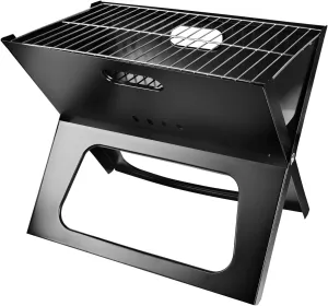 Camping Campfire Grill, Portable BBQ Barbecue Grill Foldable Charcoal Grill Camping Garden Outdoor Travel,Backpacking BBQ Grill, Outdoor Fire Pit for Camping, Picnic, Bonfire, Patio, Backyard-17 Inch
