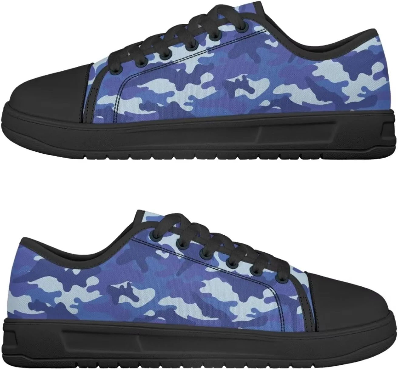 Canvar Shoes for Women Men Lace up Low Top Platform Sneakers for Walking Hiking Running