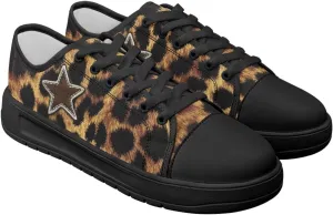 Canvas Shoes Fashion Sneakers for Women Casual Tennis Shoes with Non Slip EVA Sole Low Top Walking Footwear