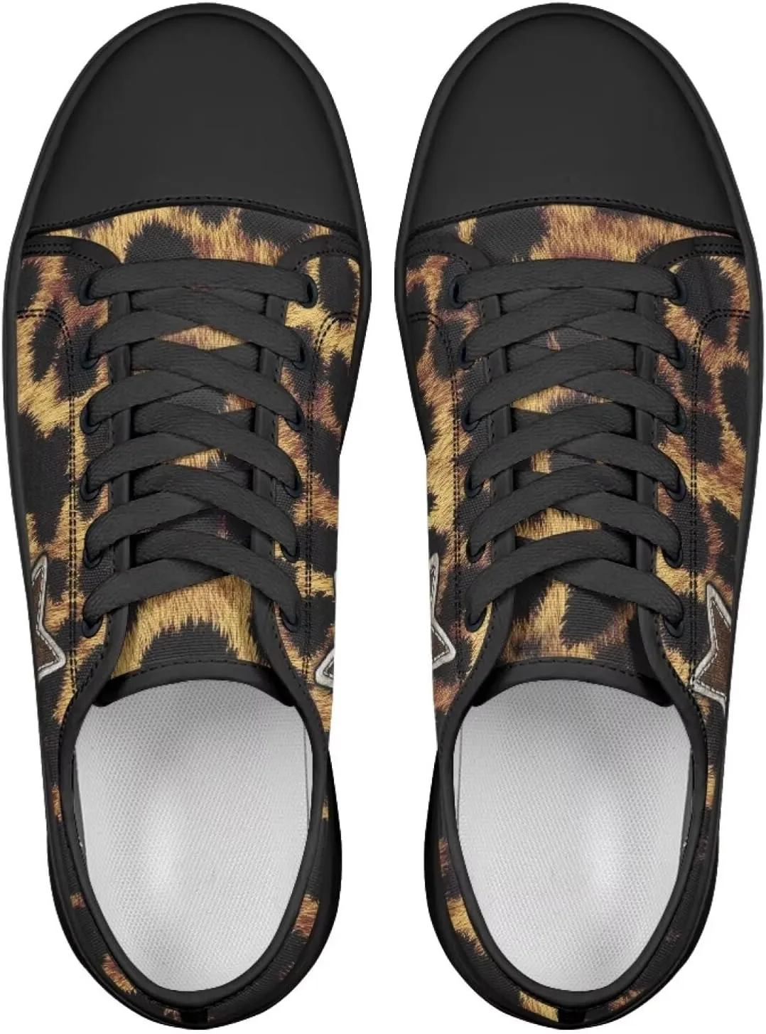 Canvas Shoes Fashion Sneakers for Women Casual Tennis Shoes with Non Slip EVA Sole Low Top Walking Footwear