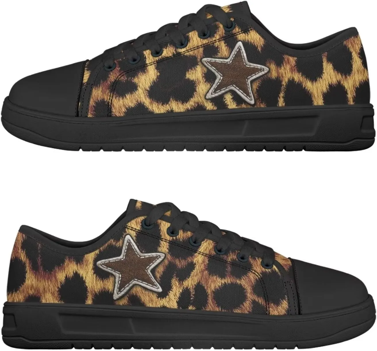 Canvas Shoes Fashion Sneakers for Women Casual Tennis Shoes with Non Slip EVA Sole Low Top Walking Footwear