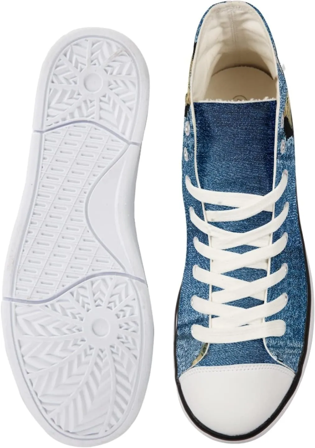 Canvas Shoes for Women High Top Canvas Sneakers Teens Girls Novelty Animal Print Sports Shoes Lightweight Lace ups Casual Walking Shoes