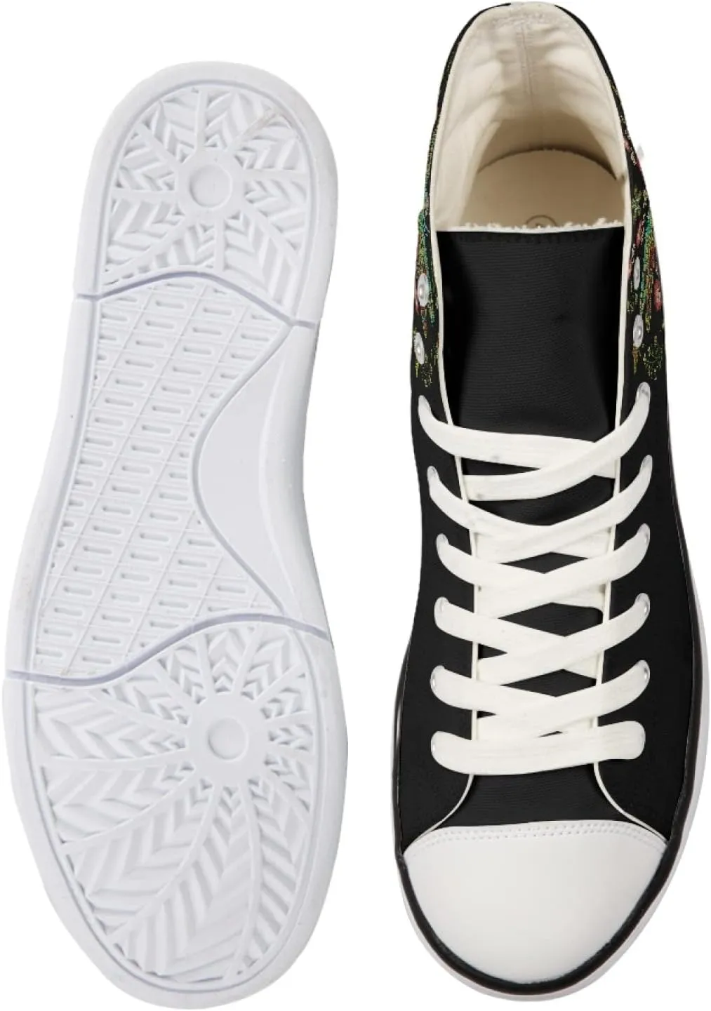 Canvas Shoes for Women High Top Canvas Sneakers Teens Girls Novelty Animal Print Sports Shoes Lightweight Lace ups Casual Walking Shoes