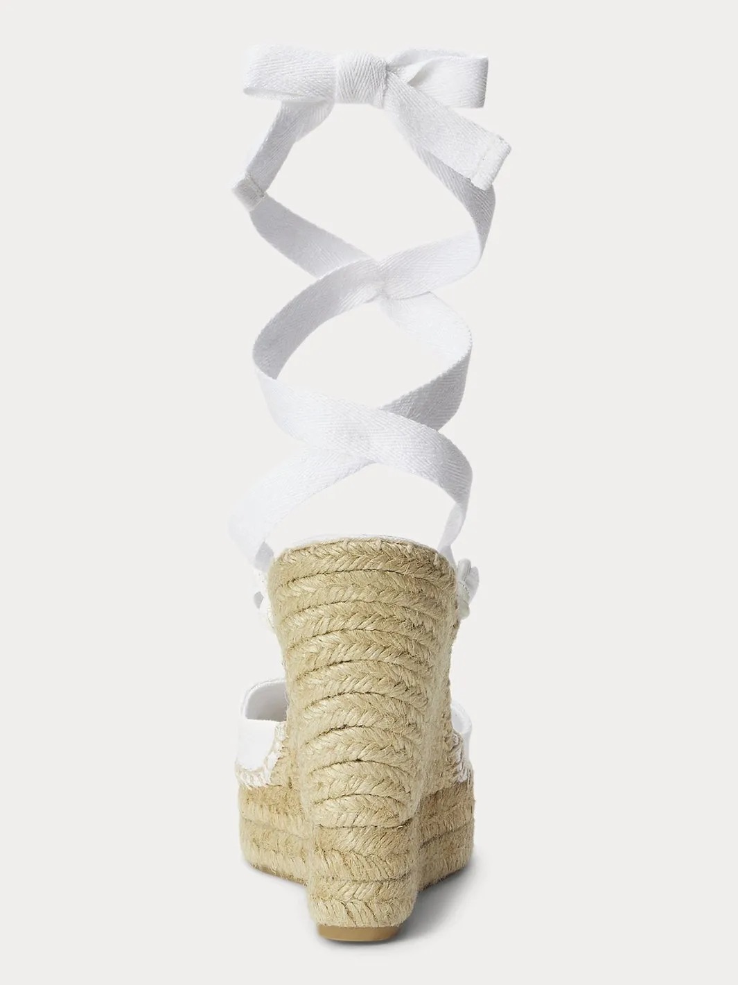 CANVAS WEDGE ESPADRILLE Hvit