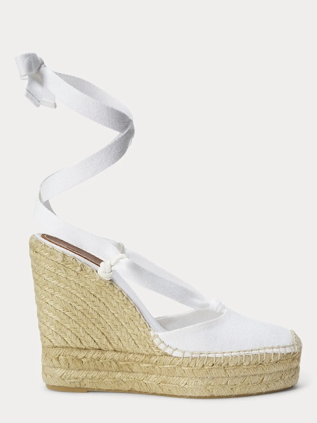 CANVAS WEDGE ESPADRILLE Hvit